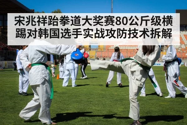 宋兆祥跆拳道大奖赛80公斤级横踢对韩国选手实战攻防技术拆解